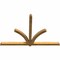 Ekena Millwork Redmond Rough Sawn Timber Gable Bracket, Western Red Cedar, 96"W x 64"H x 4"D x 4"F, 16/12 Pitch GBW096X64X0404RED00RWR - alternate 2